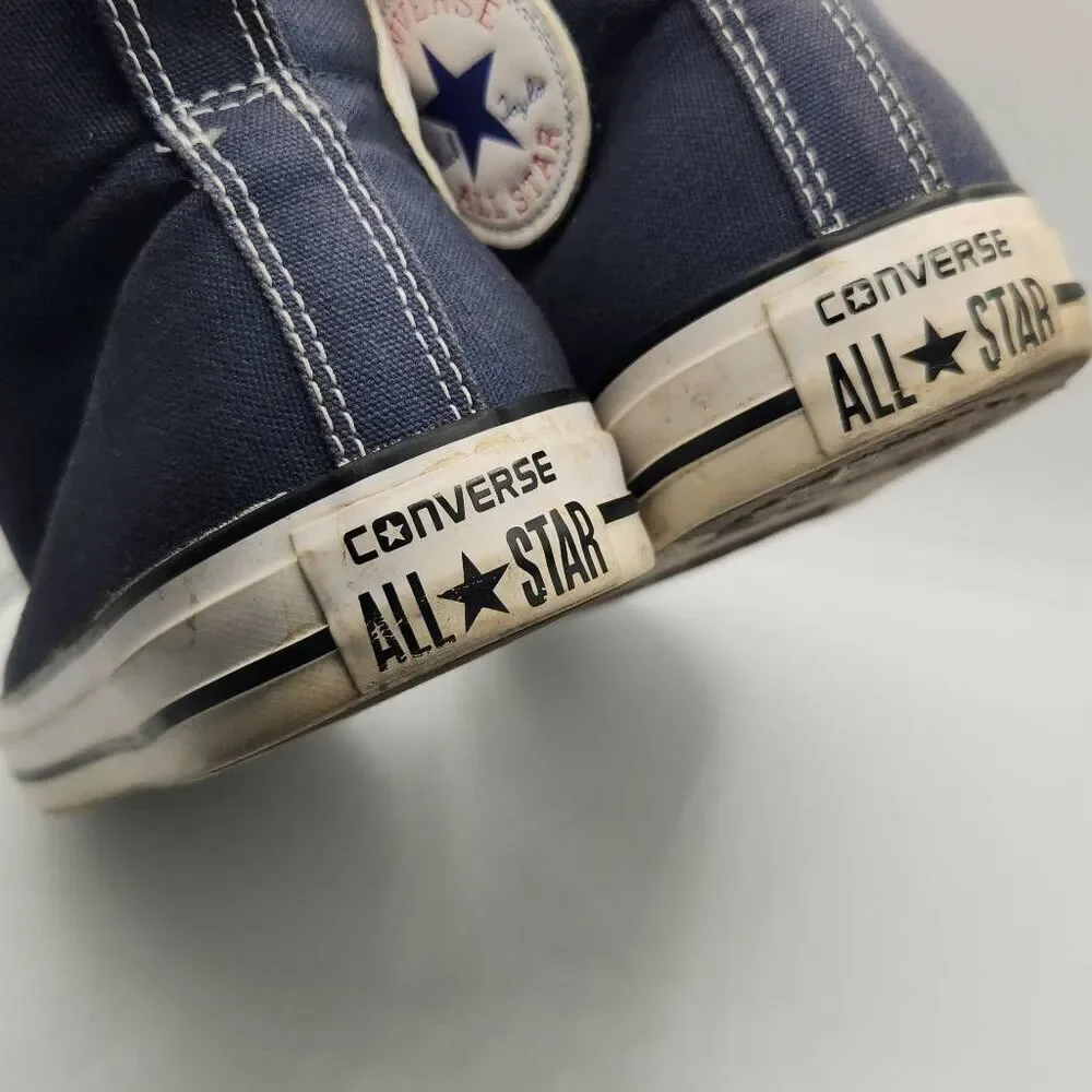 Converse All Star Men's Size 9 Women's 11 Blue Canvas Mid Rise Sneakers Shoes